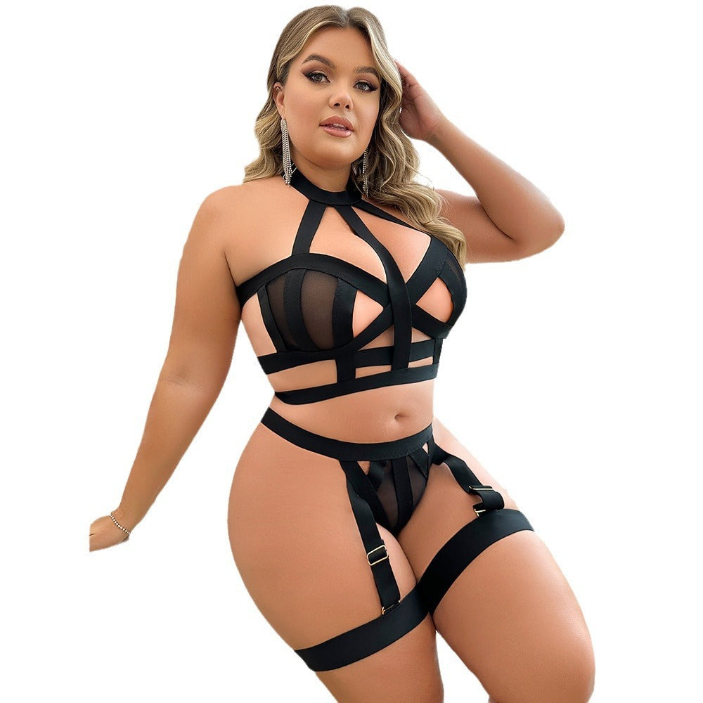 Plus Size Woman Sexy Lingerie Suit