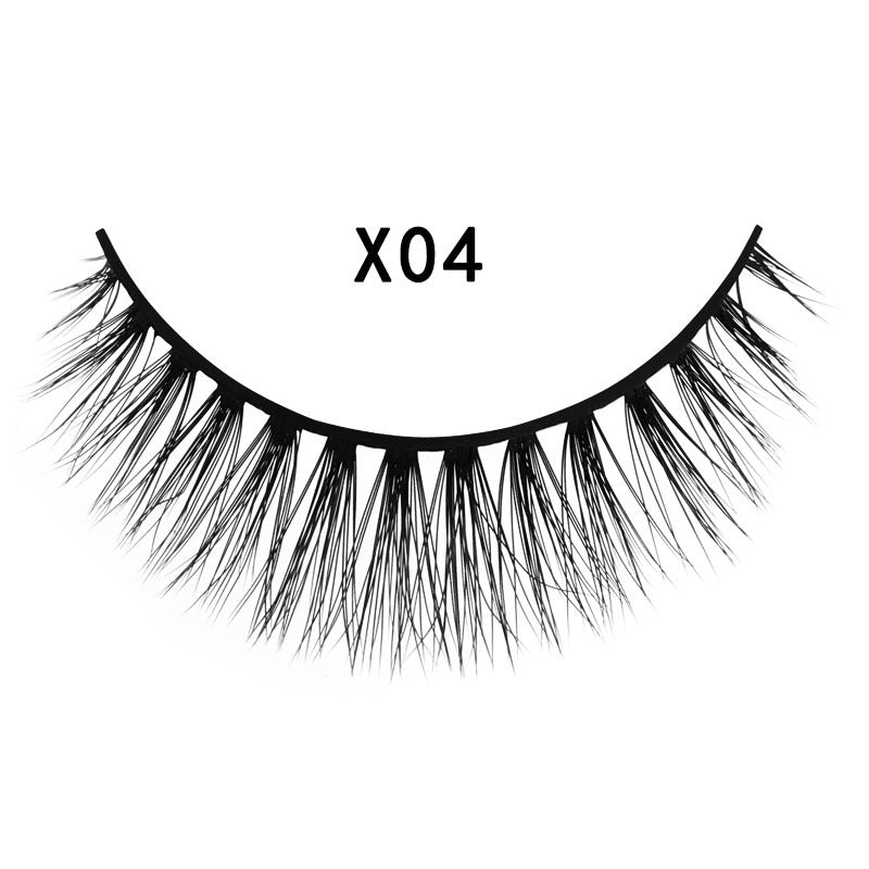 3D Mink Hair Natural Cross Eyelashes 3 Pairs