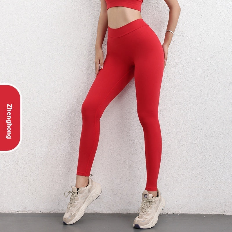 V-Shaped High Waist Yoga Pants – Sculpting & Stylish Activewear