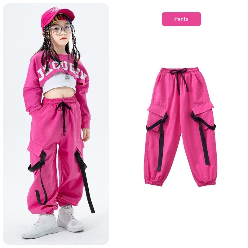 Girls Cozy Jogger Set | Kids Two-Piece Sweatshirt & Joggers | Soft Stretch Lounge Outfit for School & Play