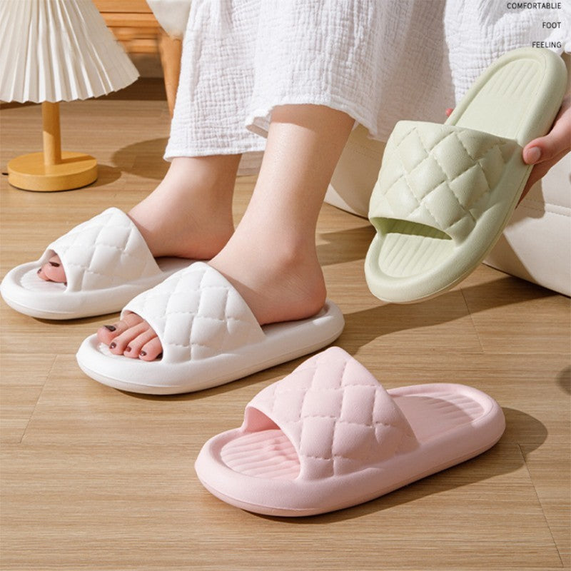 Non-slip Floor Bathroom Slipper Lightweight Simple House Shoes For Women / Men