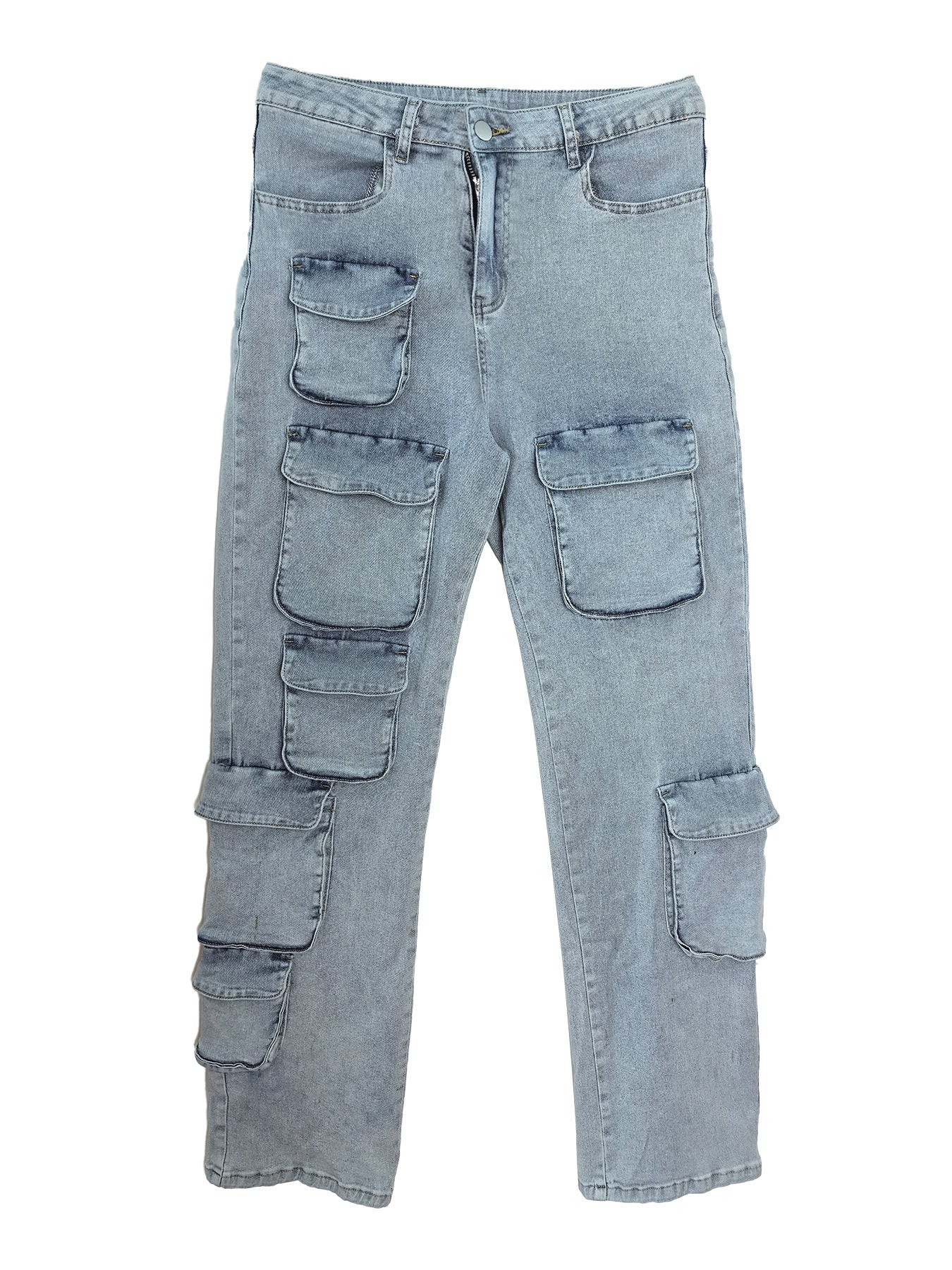 Women's Denim Cargo Trousers