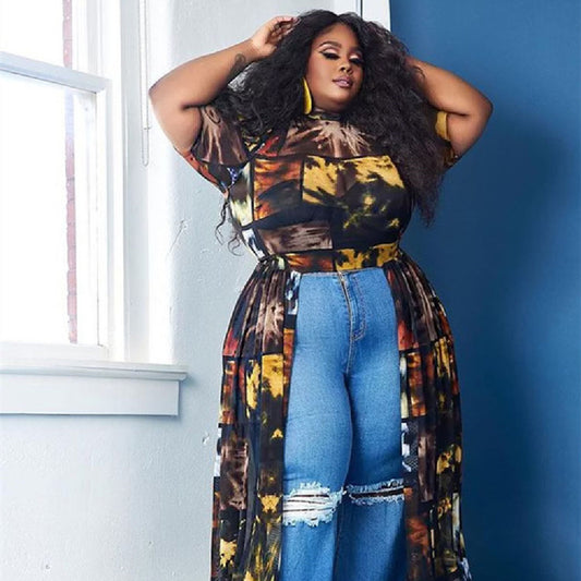 Women’s Long Button Up Shirt Dress – Plus Size Casual Chic Clubwear | Sexy Button Down Dress