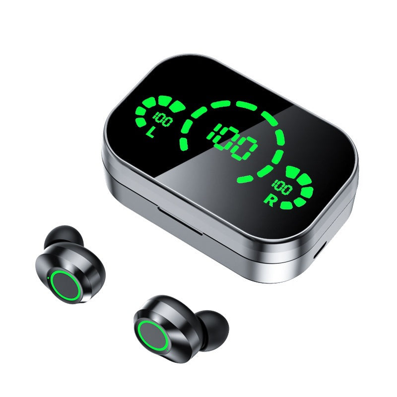 Wireless Bluetooth Headset with Large Screen Smart Digital Display