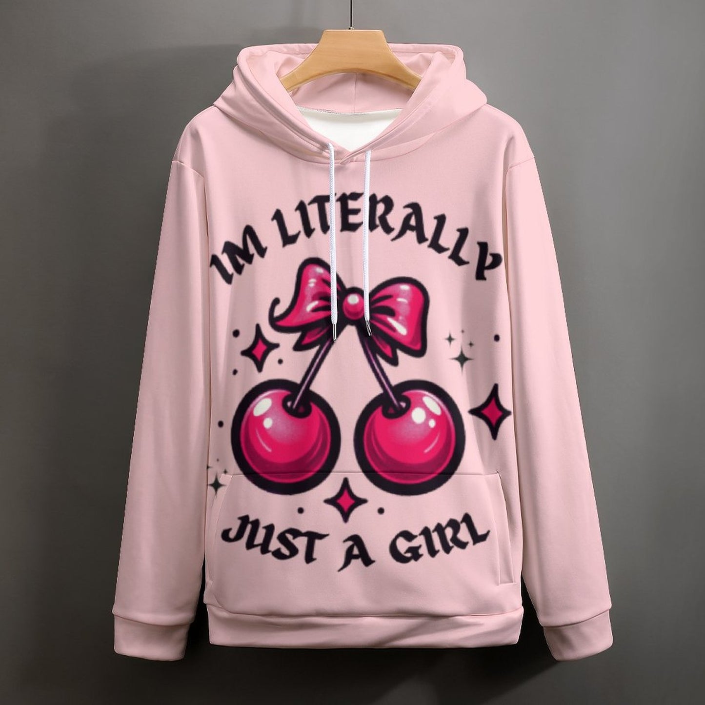 Soft Girl Era "I’m Literally Just a Girl" Pink Hoodie – Cozy & Cute Aesthetic