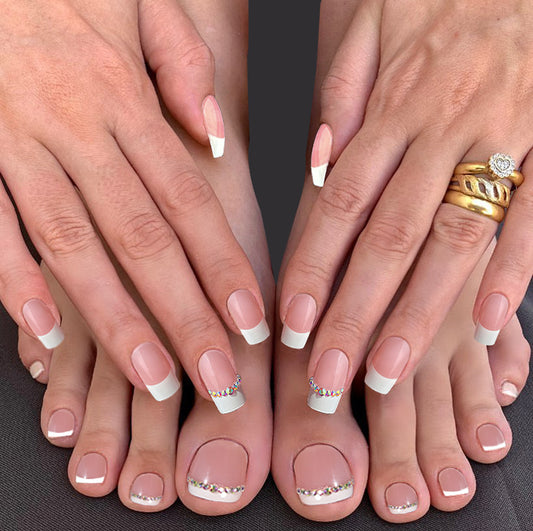 White French Manicure and Pedicure Set