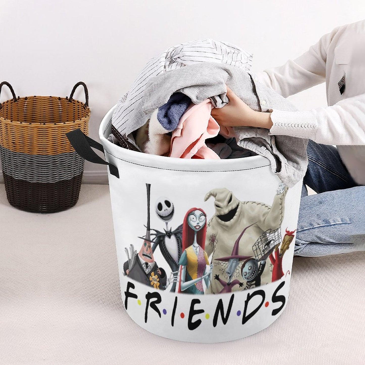 Nightmare Before Christmas Collapsible Laundry Basket - Foldable Storage Solution