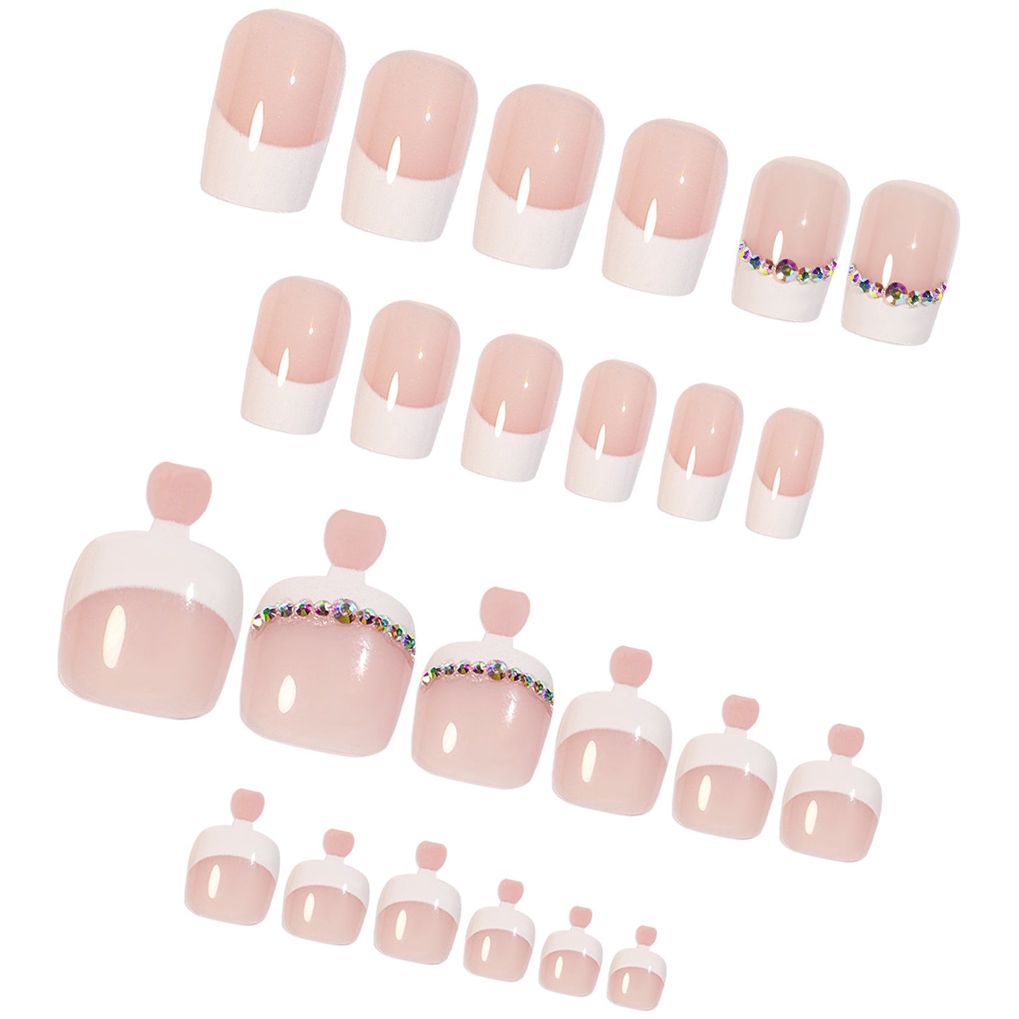 White French Manicure and Pedicure Set