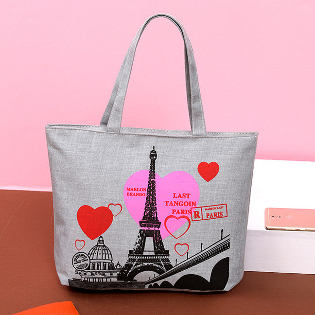 Cross-body I Love Paris Capacity Handbag