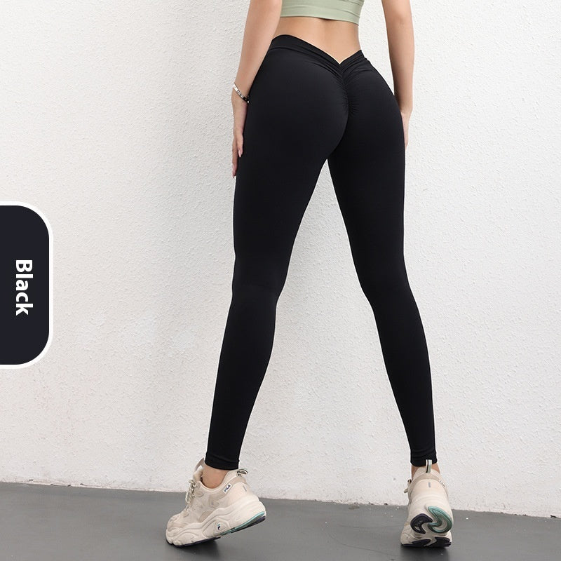 V-Shaped High Waist Yoga Pants – Sculpting & Stylish Activewear