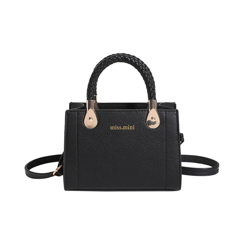 Luxury Mini Tote Bag – Elegant Braided Handle Crossbody Purse for Women