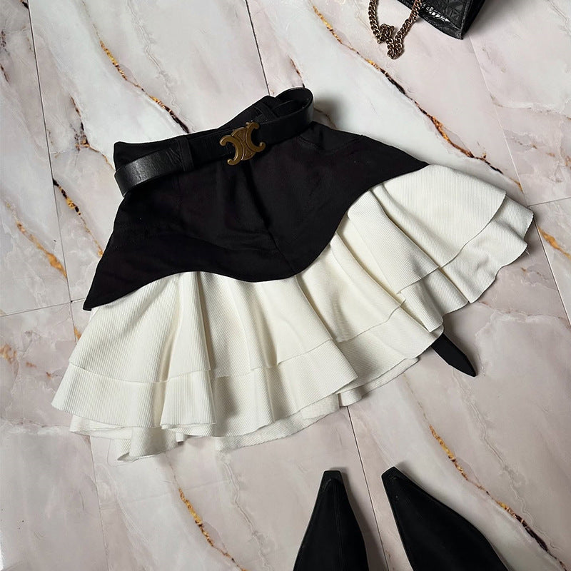 Ruffled High Waist Tiered Skirt – Elegant Boho Chic Layered Skirt for Women