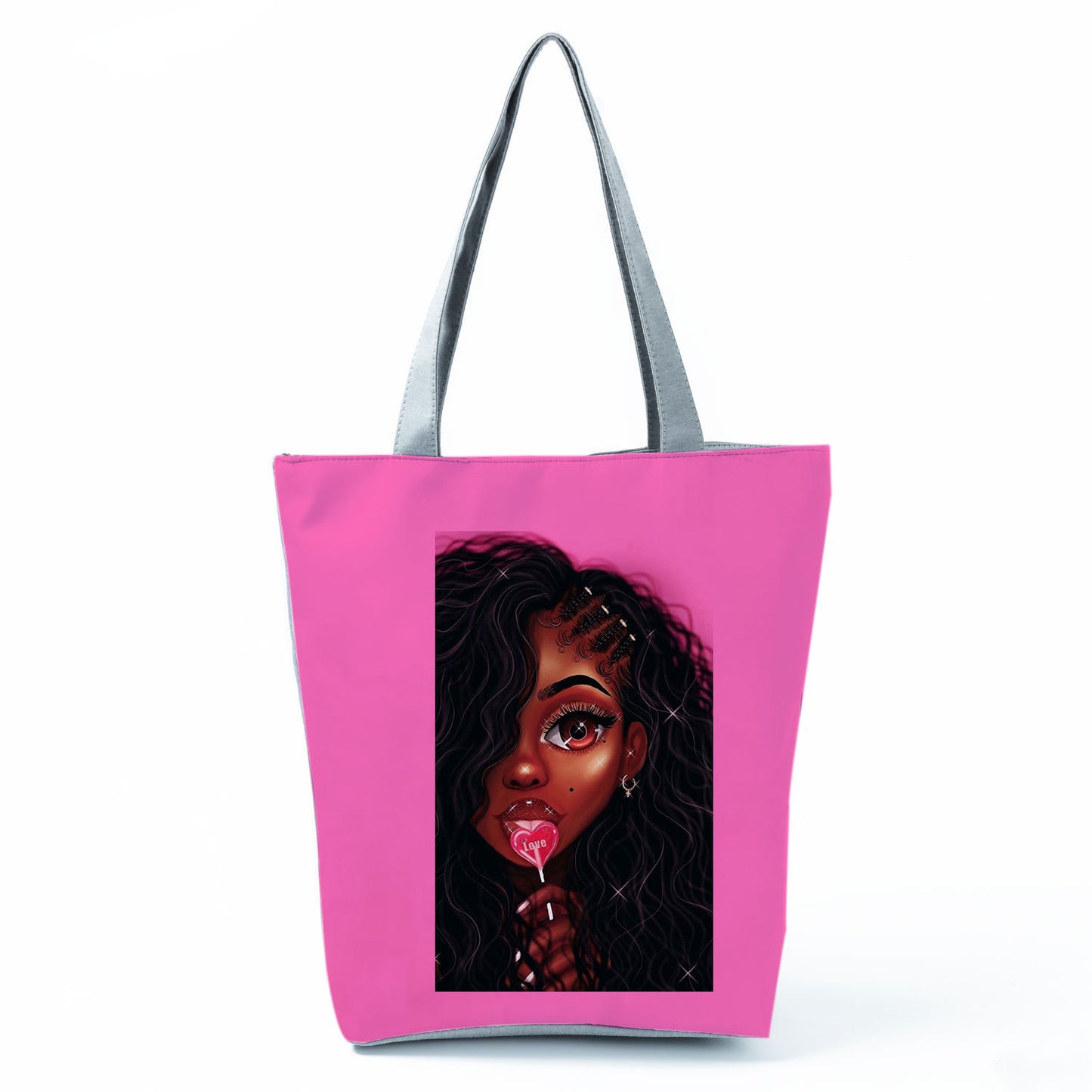 Melanin Girl's Rock Lightweight Shopping Bag