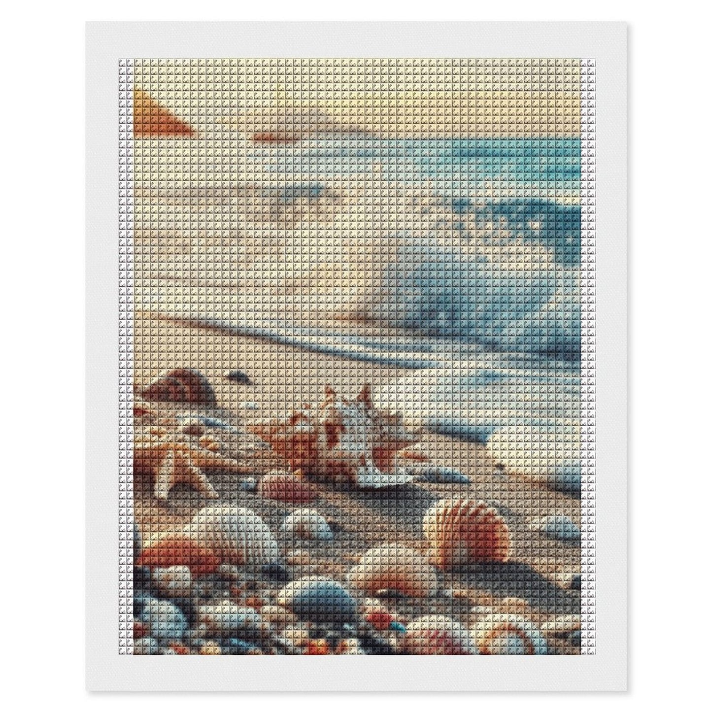 Beach Inspo Diamond Art Painting - Unframed Coastal Wall Décor for Relaxing Vibes