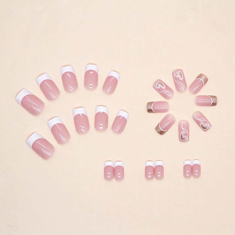 Women's Sweet  Love Fake Nails