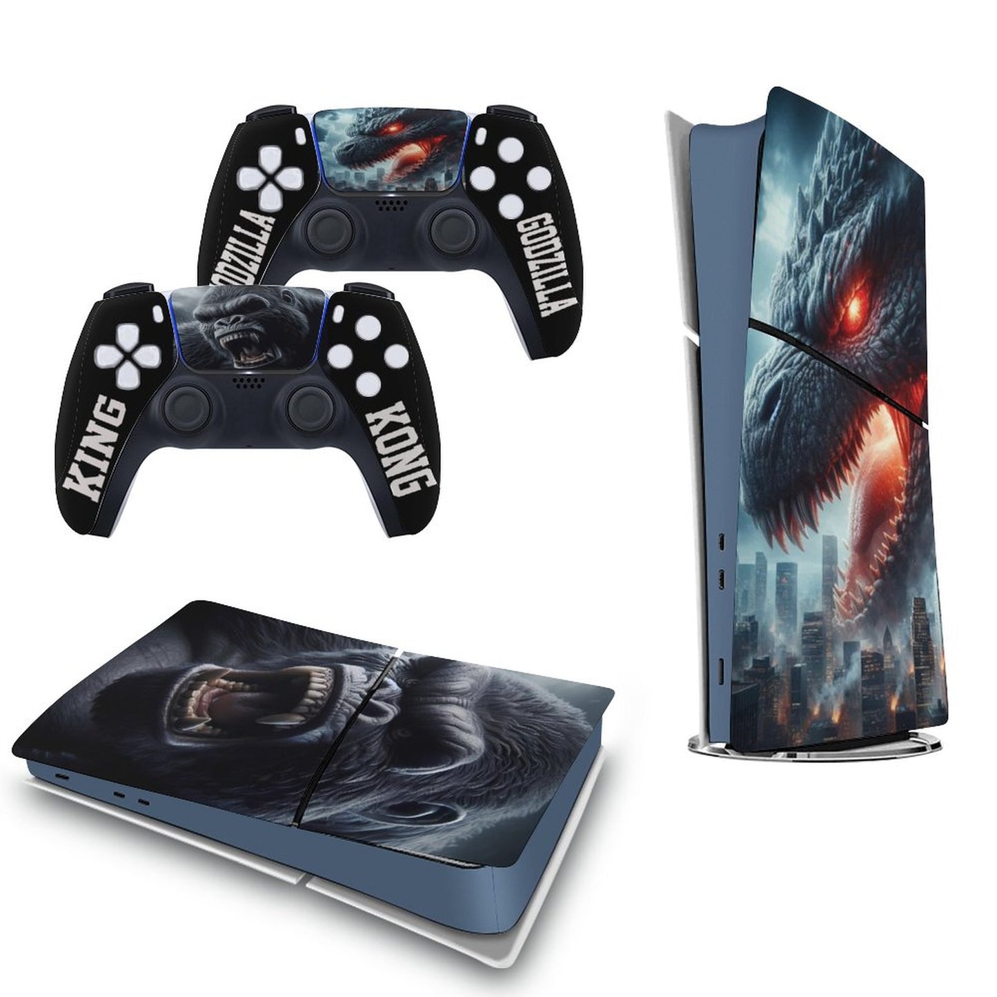 King Vs Godzilla Sticker for PS5 Slim / Controller (Digital Edition) /
