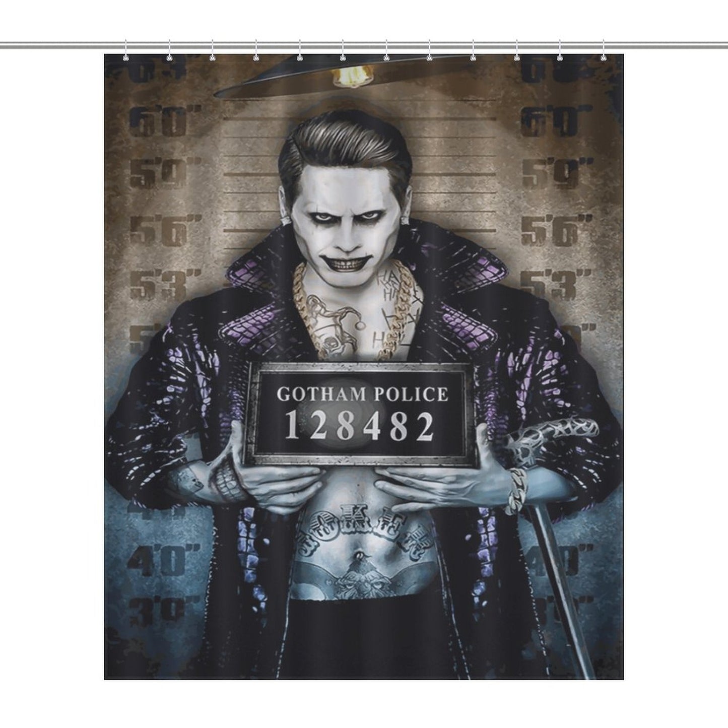 Gotham City Dark Side Shower Curtain/ The Joker Bathroom/ Halloween Shower Curtain's