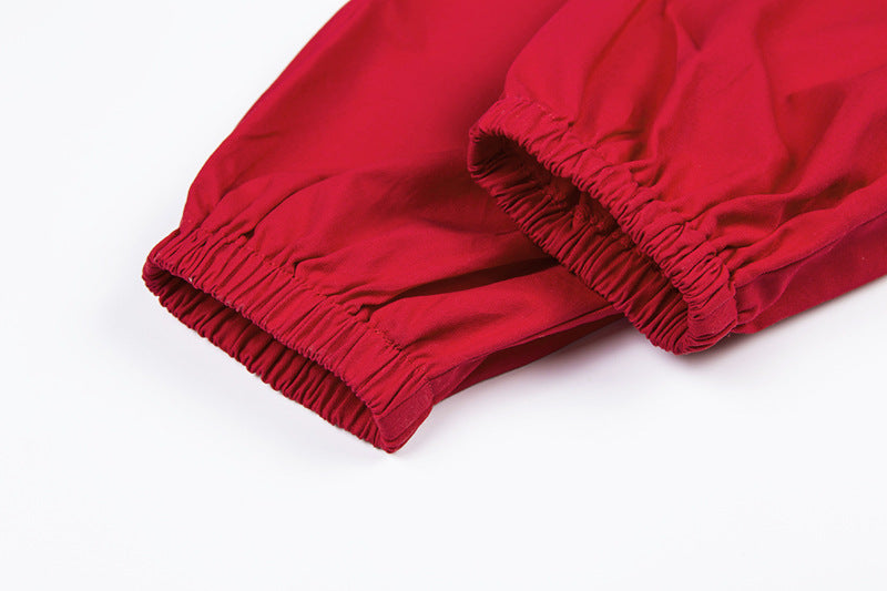 Women’s High Waist Harem Pants – Solid Color Casual Harlan Trousers | Loose Fit Streetwear Jogger Pants with Pockets