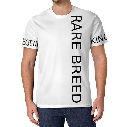 Men Short Sleeve Rare Breed White T-shirt